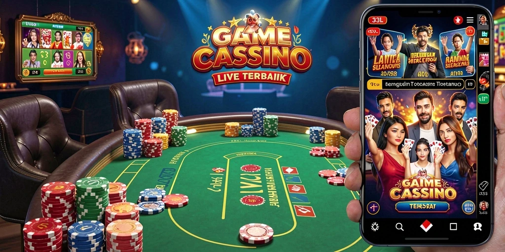 Screenshot permainan Live Casino 33L menampilkan dealer profesional dan interaksi pemain yang real-time.