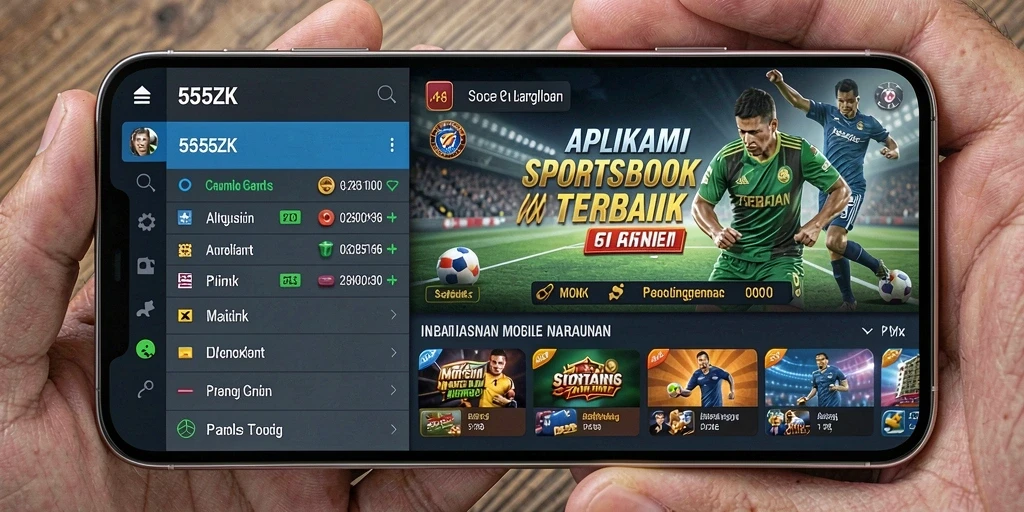 Screenshot utama 555ZK menunjukkan gameplay taruhan olahraga yang menarik.