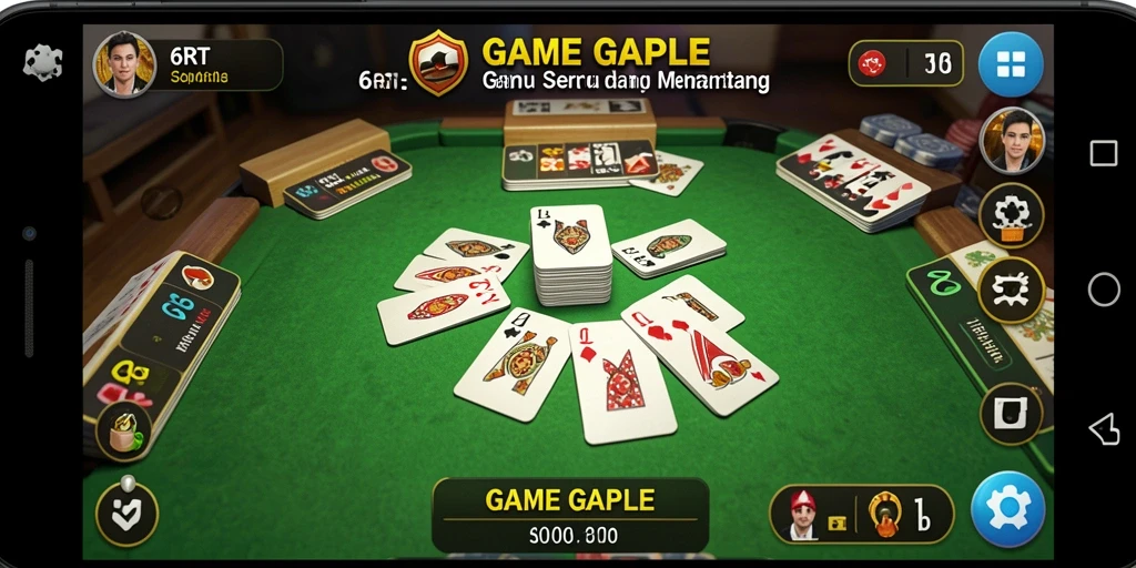 Gameplay Gaple yang seru dan menarik di 6RT.