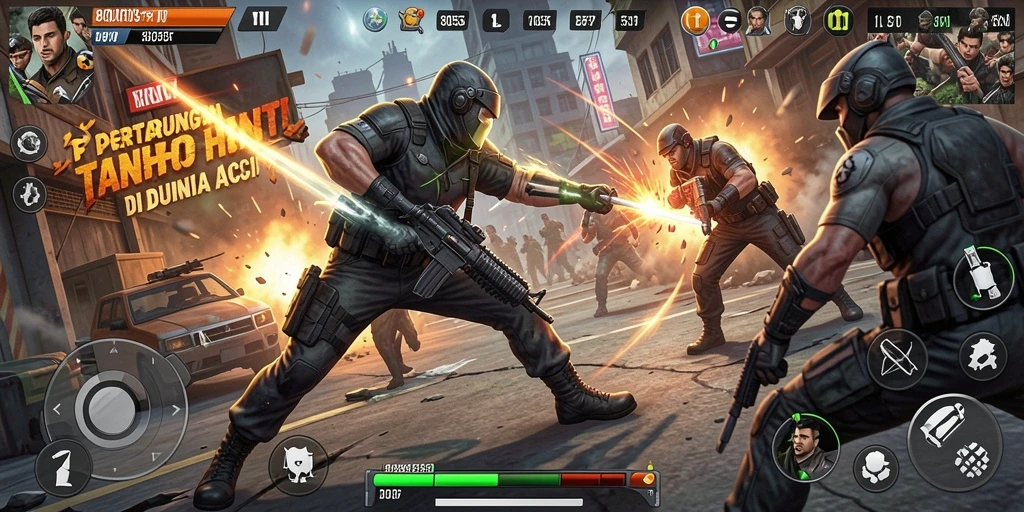 Gameplay menegangkan di 8055 dengan aksi seru dan dinamis.