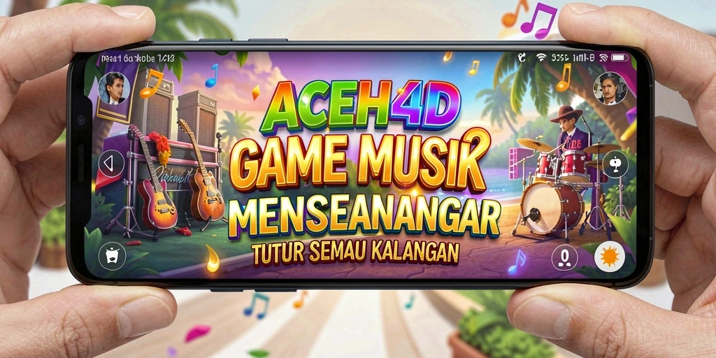Screenshot gameplay ACEH4D menampilkan aksi seru saat bermain musik.