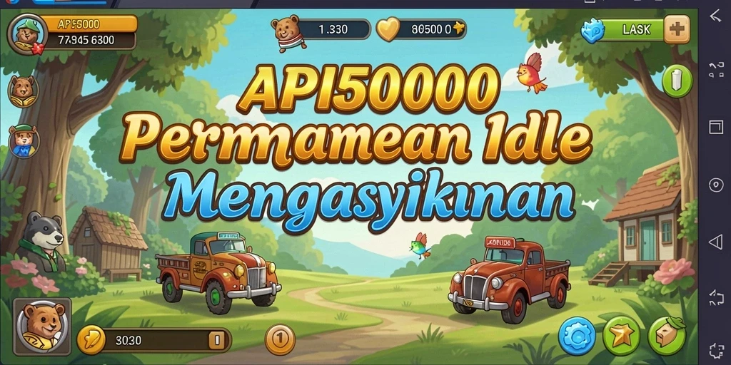 Tampilan gameplay menarik dari API5000 dengan elemen Idle yang asyik.