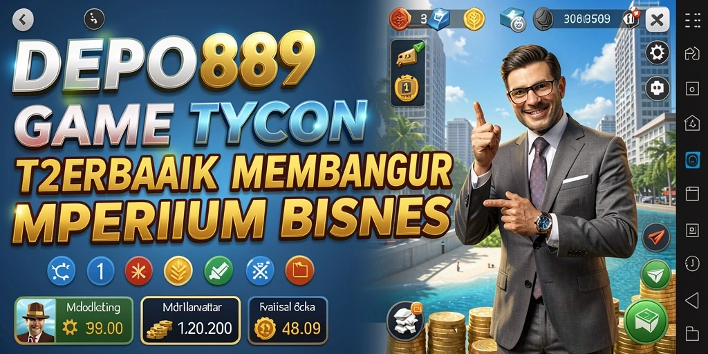 Screenshot tampilan gameplay DEPO89 yang menunjukkan strategi bisnis.
