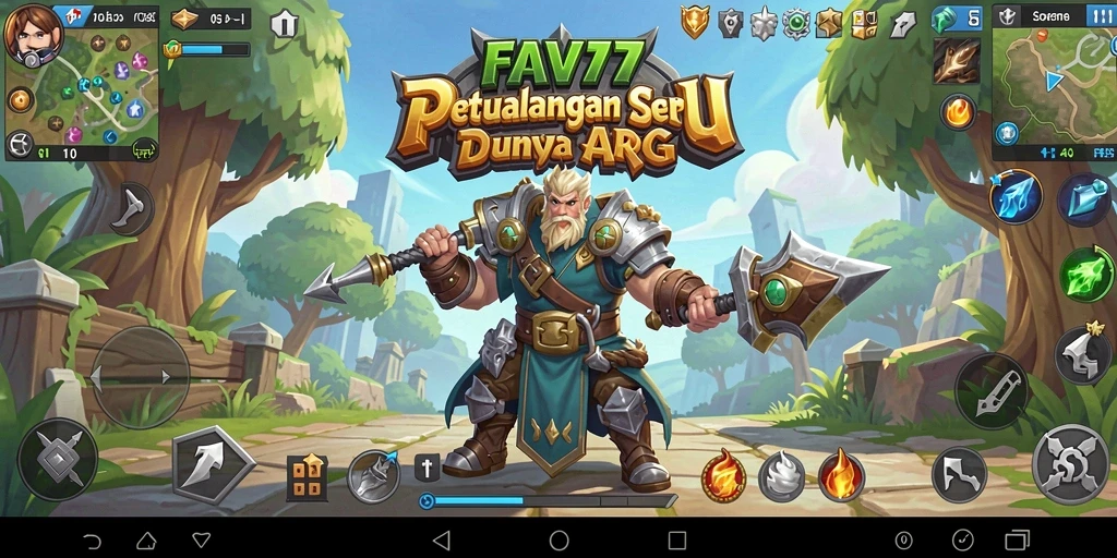 Tangkapan layar dari pertempuran epik dalam FAV77 dengan karakter yang beraksi.