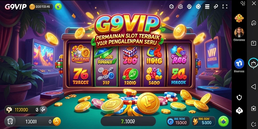 Gameplay G9VIP yang menegangkan dan seru dengan berbagai tema slot.