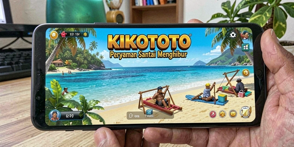 Tampilan gameplay KIKOTOTO yang berwarna dan menghibur.