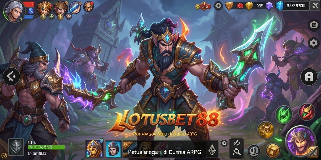 Tangkapan layar menampilkan aksi pertempuran seru dalam LOTUSBET88.