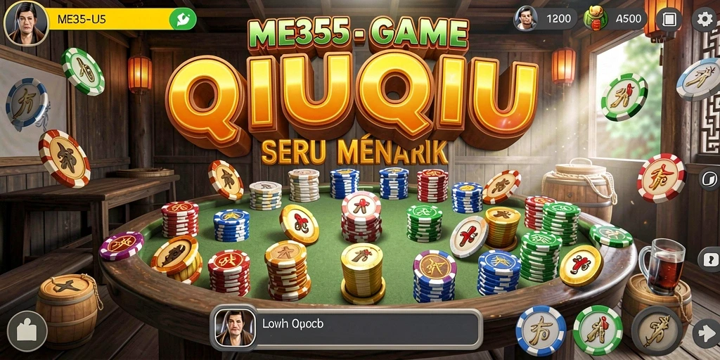 Tampilan gameplay QiuQiu yang seru dan interaktif.