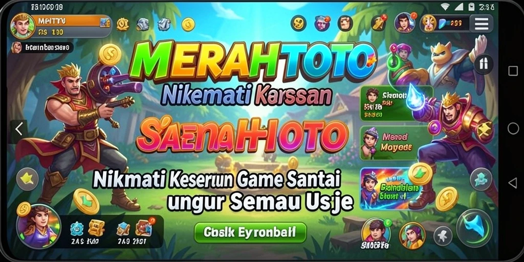 Tangkapan layar yang menunjukkan gameplay seru MERAHTOTO.