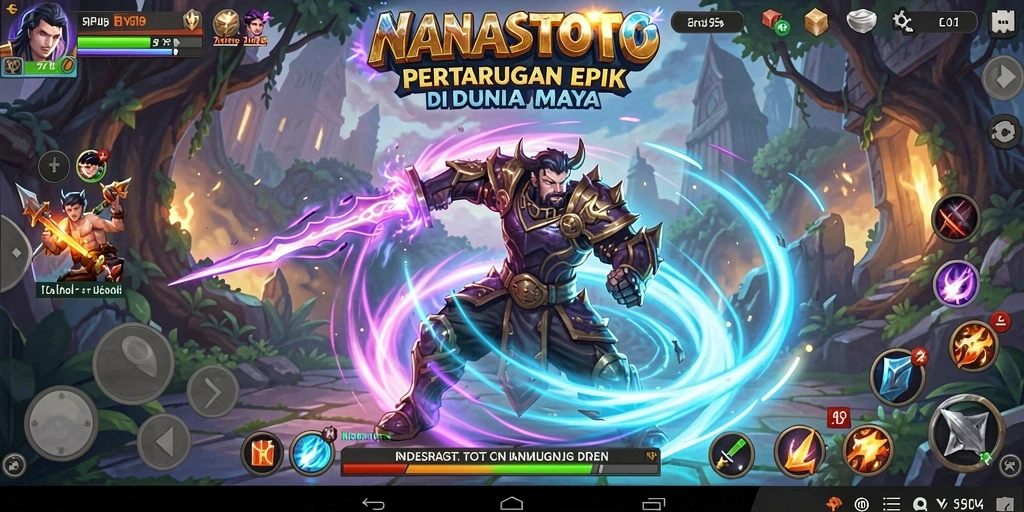 Tampilan gameplay NANASTOTO yang menegangkan dan dinamis.