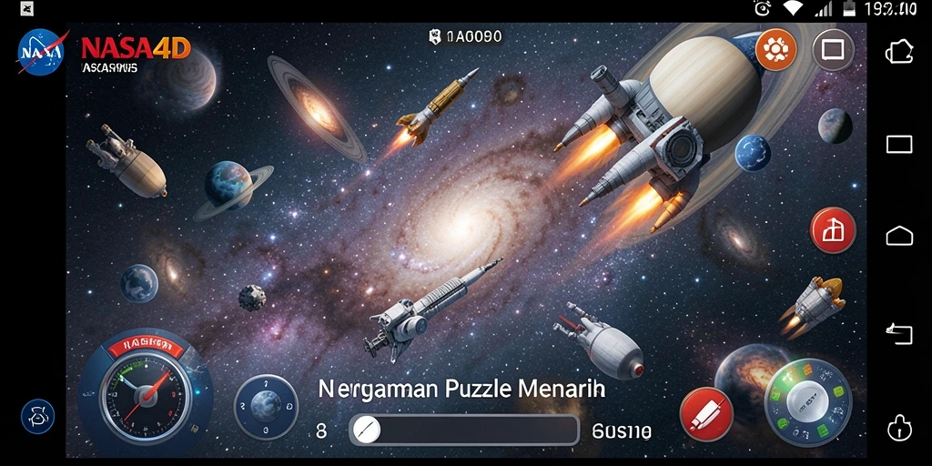 Tampilan gameplay <strong>NASA4D</strong> dengan puzzle luar angkasa yang menarik.