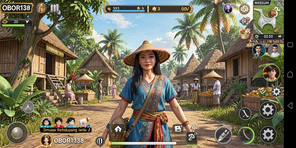 Tampilan gameplay OBOR138 yang realistis dan interaktif.