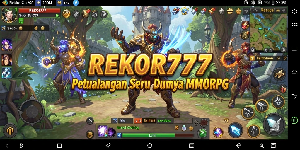 Screenshot gameplay <strong>REKOR777</strong> menunjukkan aksi pertempuran yang mendebarkan.