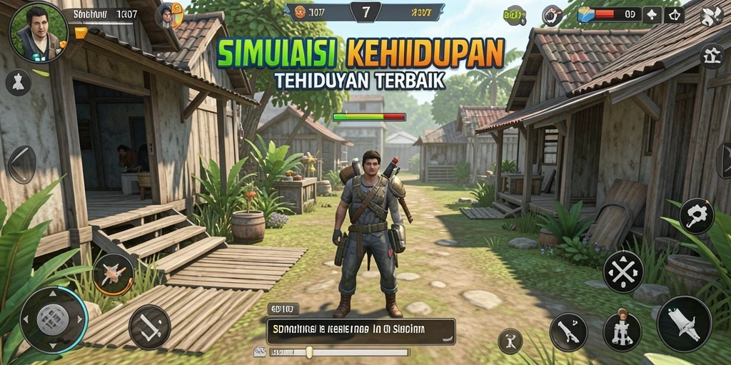 Tampilan gameplay SD107 dengan interaksi karakter yang seru.