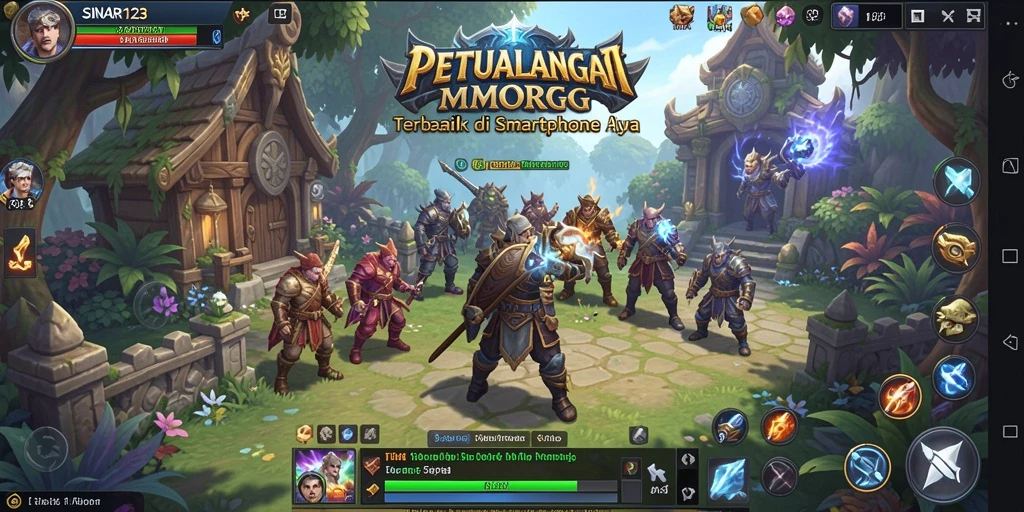 Tangkapan layar gameplay SINAR123 dengan aksi seru di dunia MMORPG.