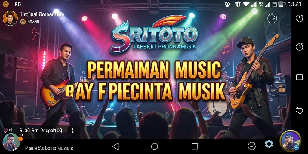Tampilan gameplay SRITOTO menunjukkan keseruan bermain musik.