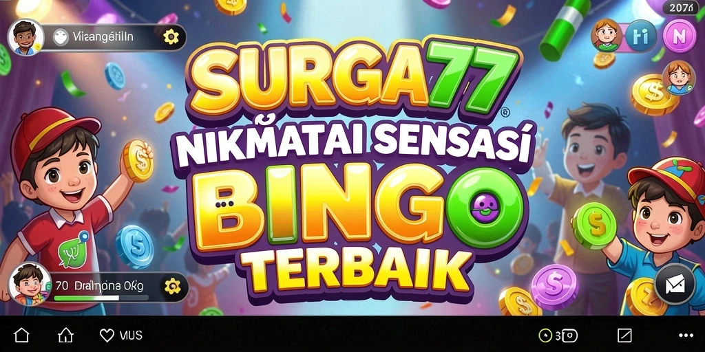 Screenshot gameplay SURGA77 dengan suasana Bingo yang seru.