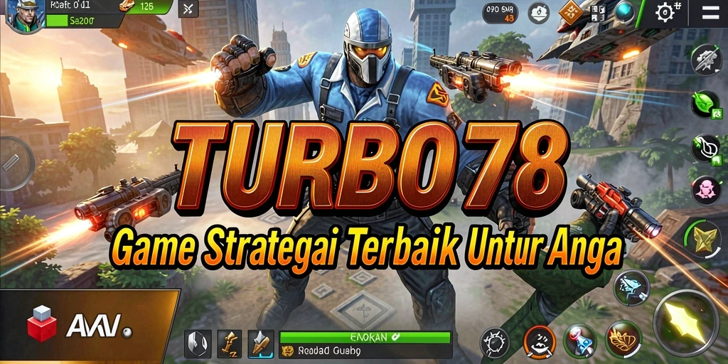 Tampilan gameplay yang menegangkan dan penuh strategi di TURBO78.