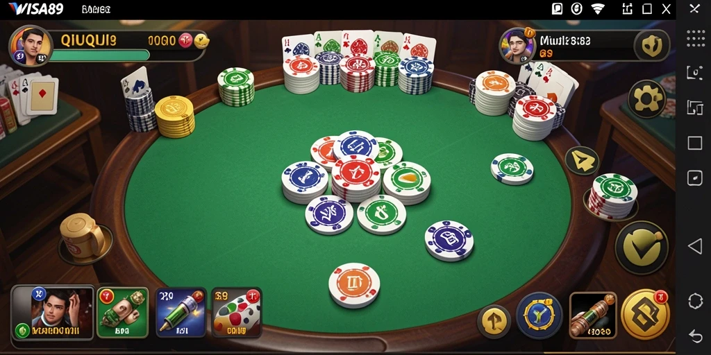 Tampilan gameplay QiuQiu yang seru di VISA89.